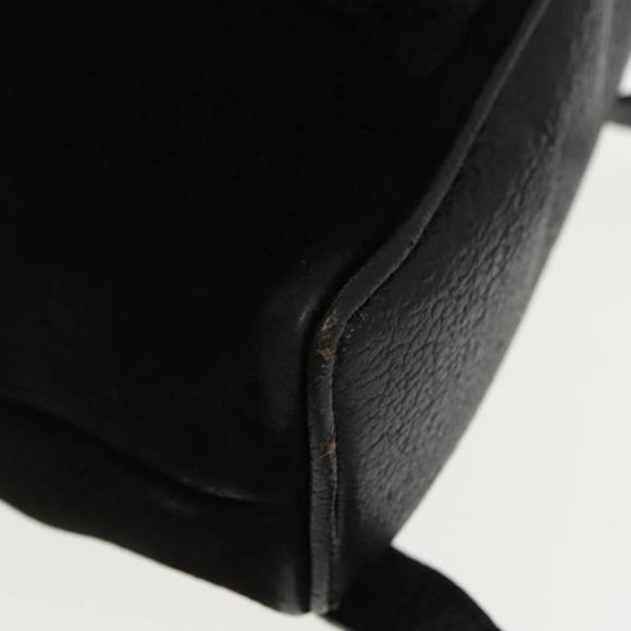 GUCCI Bamboo Backpack Suede Black Gold 003 1705 0030 Auth ep6590 - Picture 14 of 16